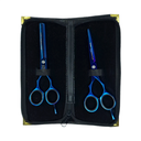 Juego 2 Tijeras 5.5" Azul, Filo Navaja Titanio -1334-00-