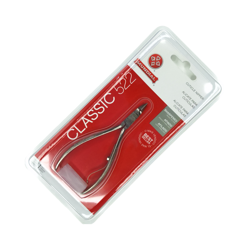 [522-04] Alicate Manicure 10mm 4", Mundial -522-04-