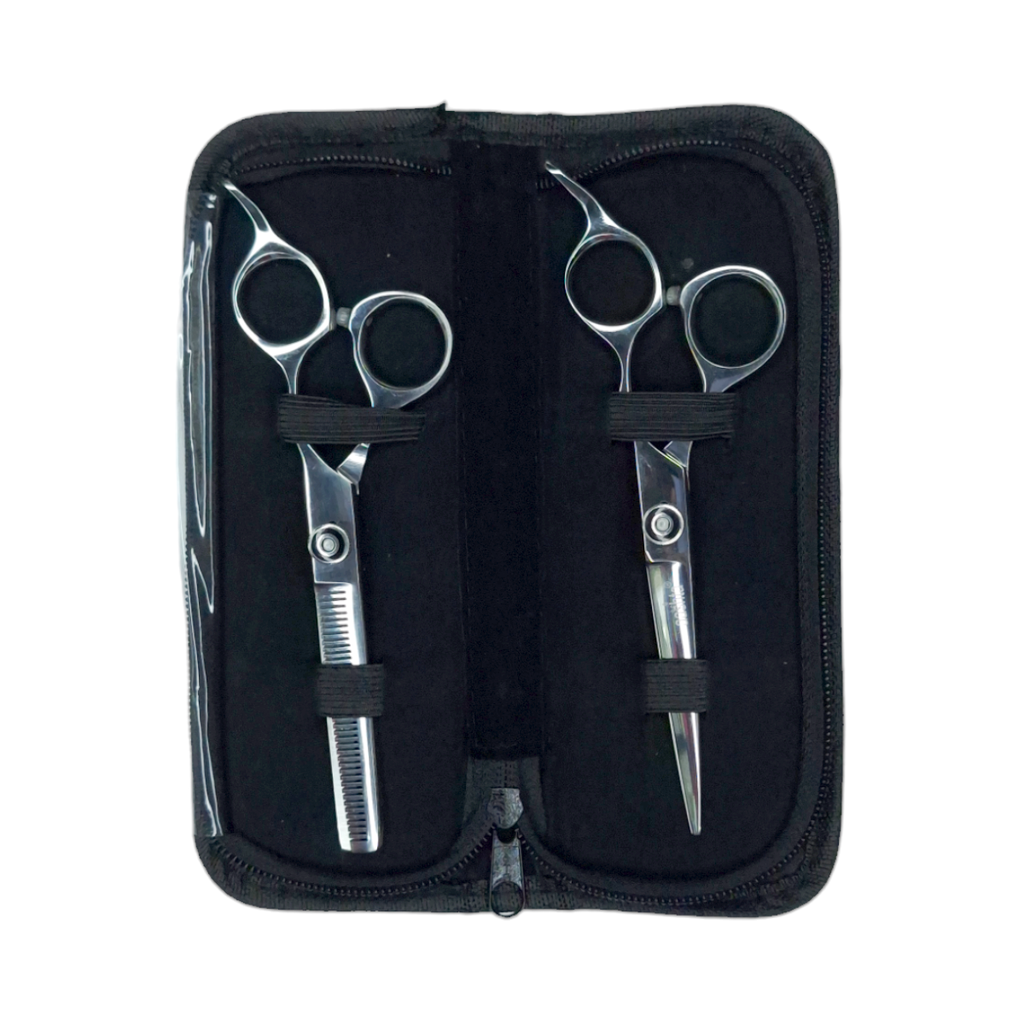 Estuche de Tijeras 6" Cromadas Inox con Tornillo Aashta -EAA79-