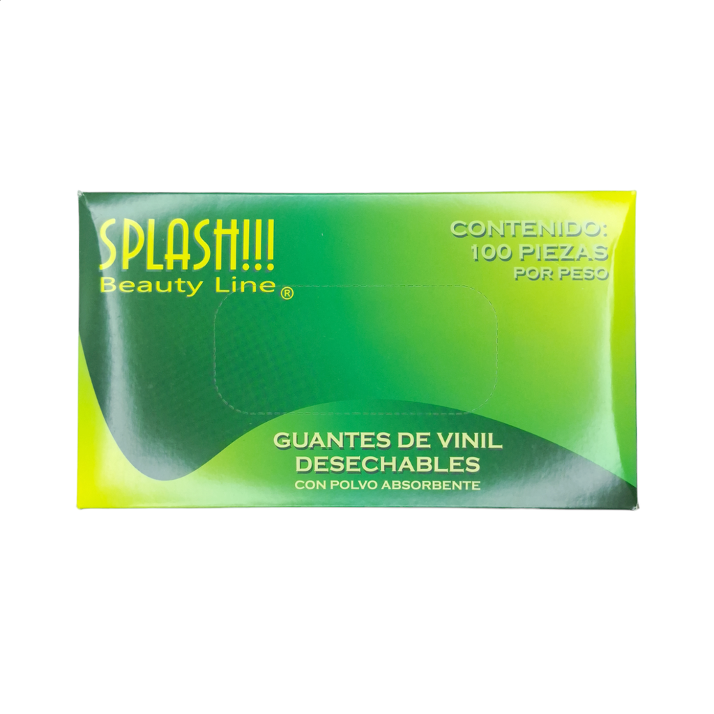 [1444CH-M-GD] Guante Vinil Transp con 100pz Multi -1444CH-M-GD-