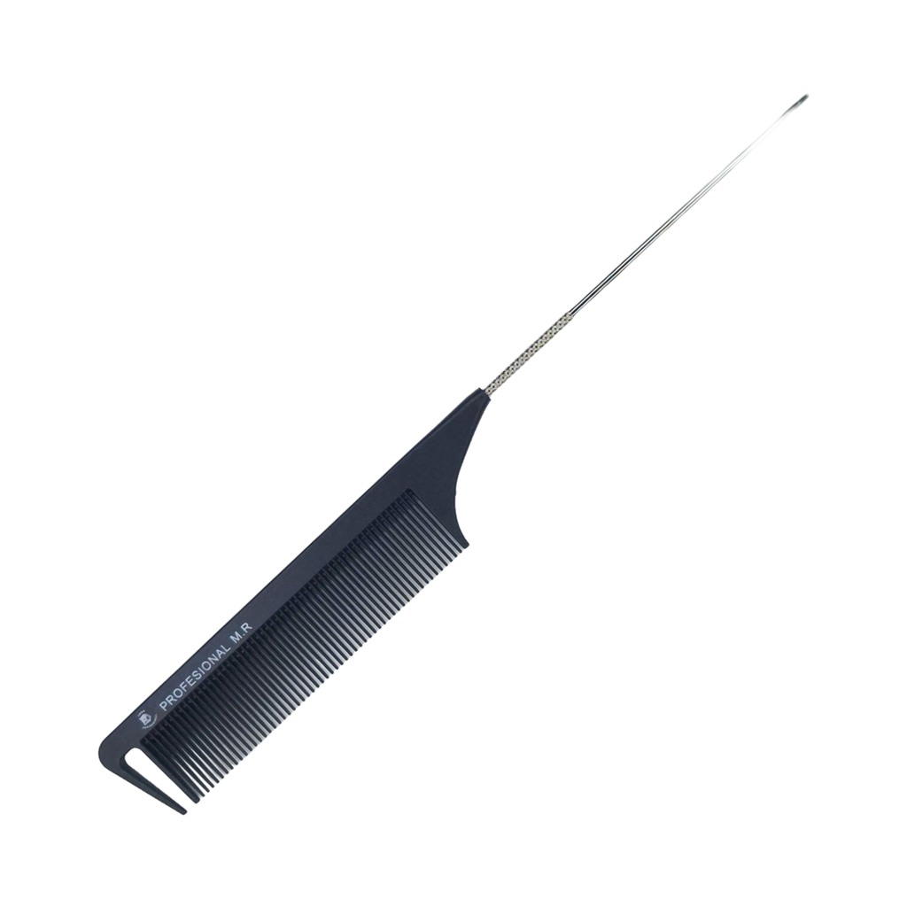 Peine de Cola de Metal, Carbón, Multi -PE039-