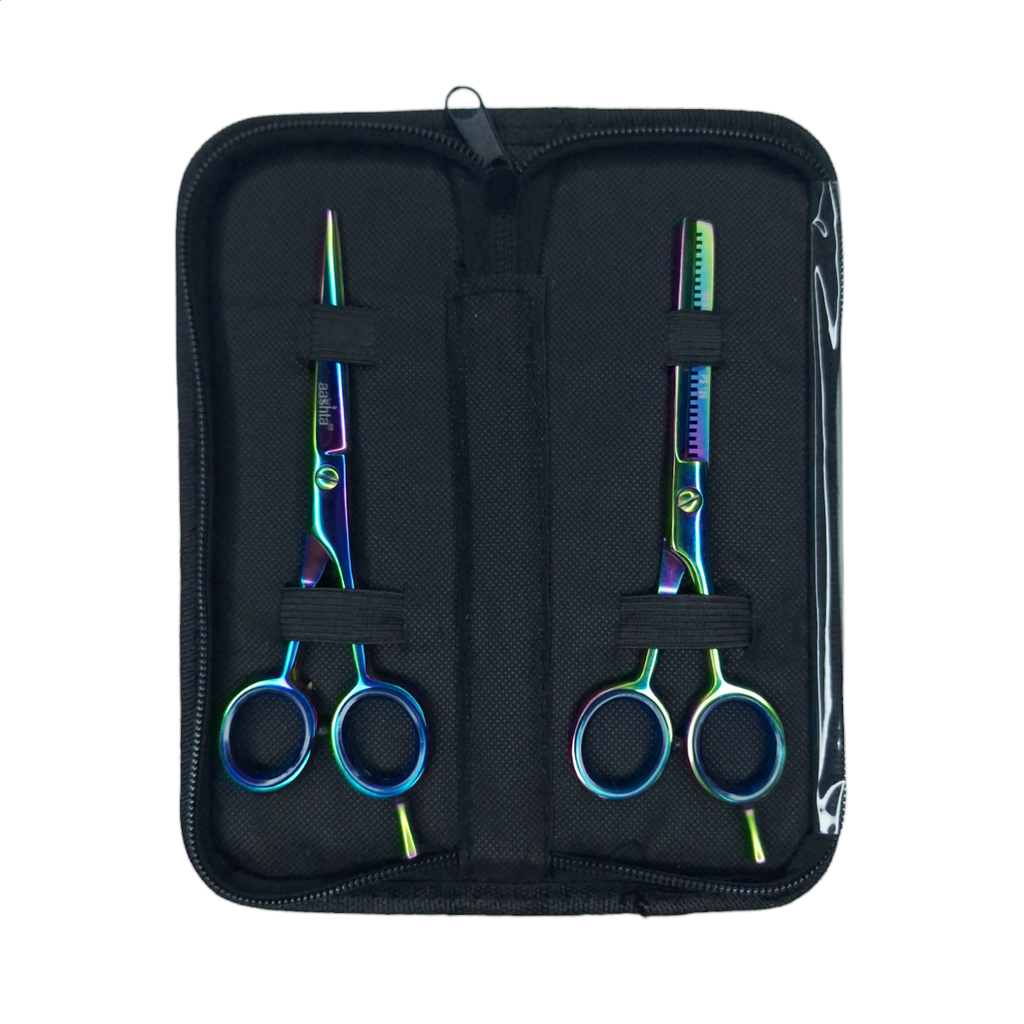 Estuche de Tijeras 5.5" Tornasol Aashta -EAA99-