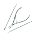 Juego Alicate Manicure 10mm 4" y 2 Bisturíes, Mundial -778EP-