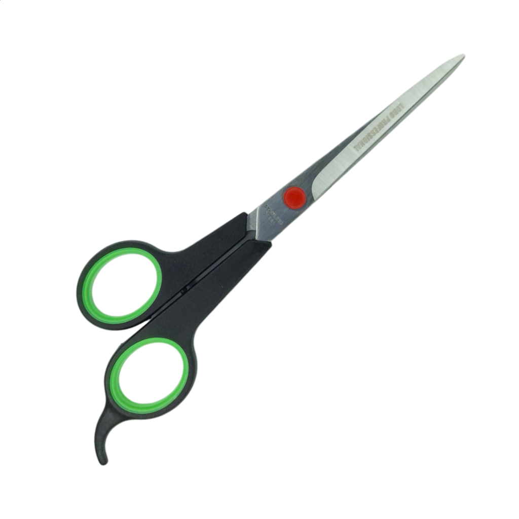 [1032-675] Tijera 6" Peluquero Aro Verde Multi -1032-675-