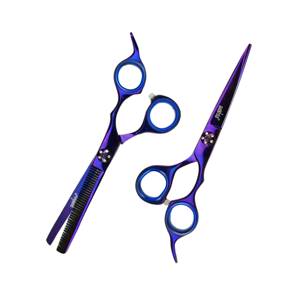 Estuche de Tijeras 6" Morado con Tornillo Aashta -EAA84-