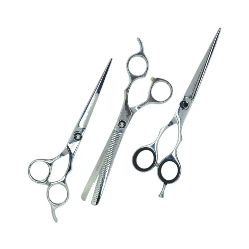 Estuche 3 Tijeras 7" Inoxidable con Tornillo Aashta -EAA73-