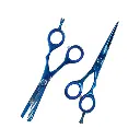 Estuche de Tijeras 5.5", con Tornillo, Azul, Aashta -EAA64-