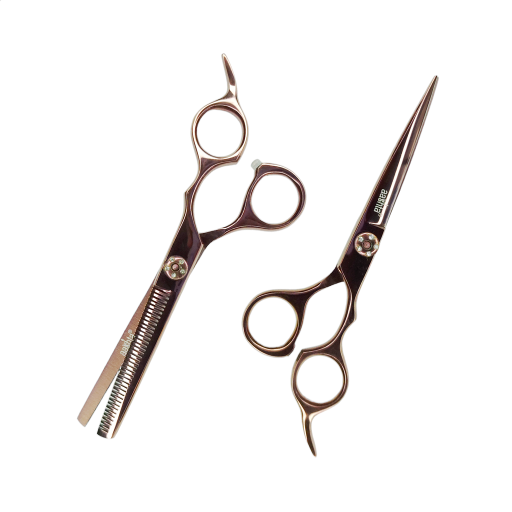 Estuche de Tijeras 6" Rosa con Tornillo Aashta -EAA43-