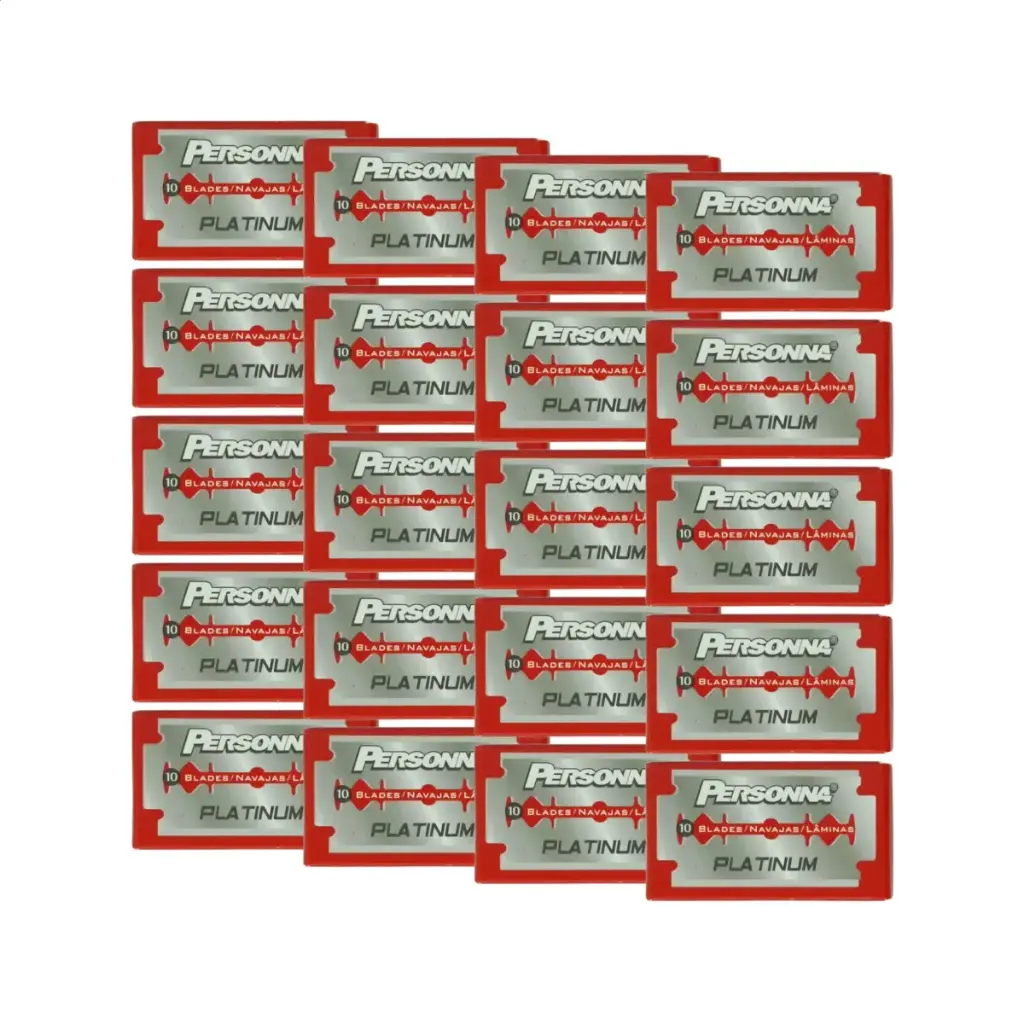 Navaja Doble Filo, 200 piezas, Personna Platinum -J5132-