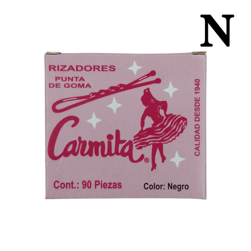 [CARM12] Pasador Carmita Negro, 12cajas, Universo -CARM12-