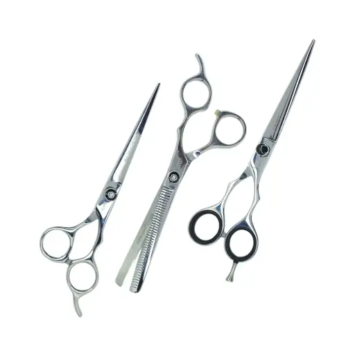 [EAA73] Estuche 3 Tijeras 7" Inoxidable con Tornillo Aashta -EAA73-
