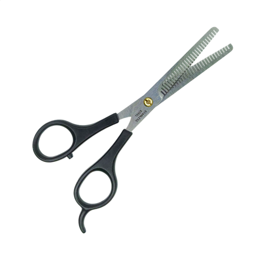 [1066-28] Tijera Entresacar 2 Peines 6" Lobo Plata -1066-28-